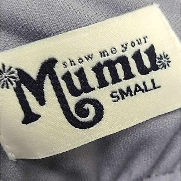 Show Me Your Mumu Caitlin Formal Maxi Soft Charcoal‎ Bridesmaid Dress Size Small - Picture 6 of 6